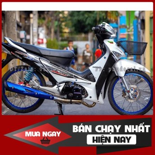 Tem rời dán xe wave s 125 trắng đen