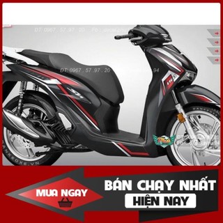 Tem rời dán xe sh 2020 chỉ đỏ đen