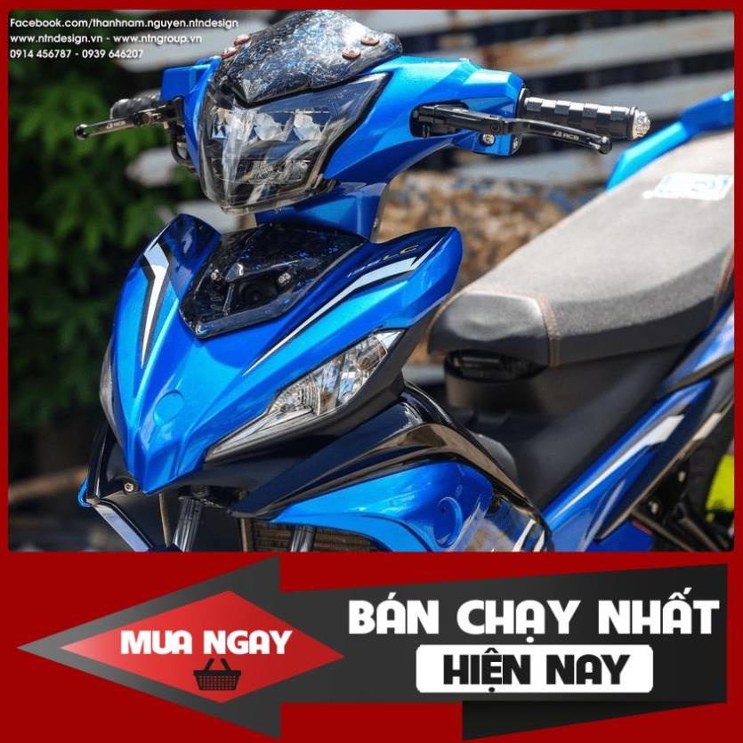 Tem Rời Dán Xe exciter 135 lc xanh đen v7 mẫu cover