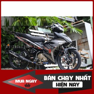 Tem rời dán xe ex 150 xám cam