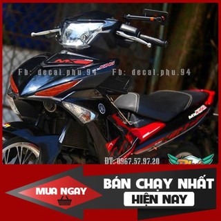 Tem Rời Dán Xe Exciter 150 MX King đen đỏ