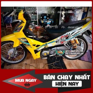 Tem Rời Dán Xe Sirius Vàng bạc