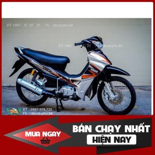 Tem rời dán xe jupiter mx cam bạc đen