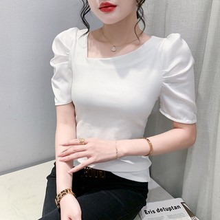 Áo thun gân tay lụa