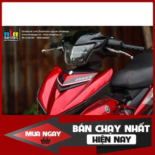 Tem Rời Dán Xe exciter 150 đỏ đen Sniper