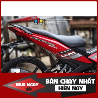 Tem Rời Dán Xe exciter 150 đỏ đen Sniper