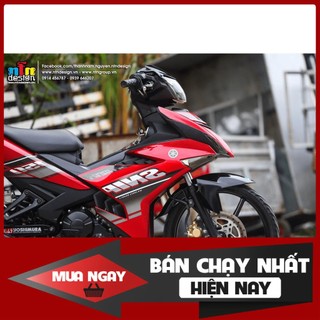 Tem Rời Dán Xe exciter 150 đỏ đen Sniper