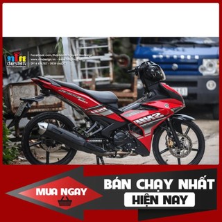 Tem Rời Dán Xe exciter 150 đỏ đen Sniper
