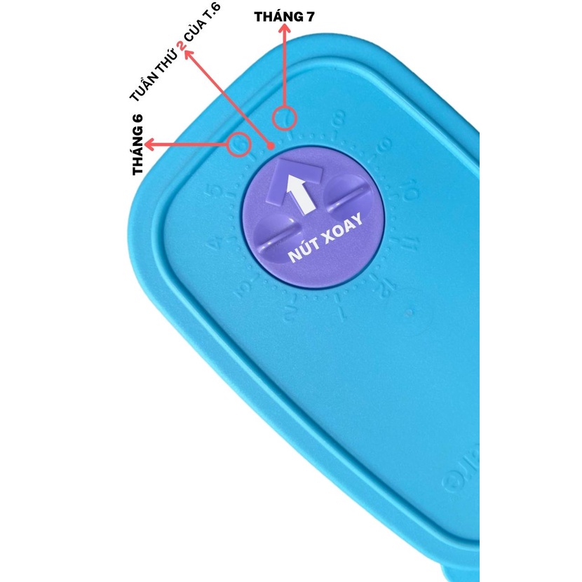 Bộ hộp trữ đông có nút đồng hồ Tupperware Freezermate Set - Bảo hành trọn đời - Nhựa nguyên sinh, an toàn