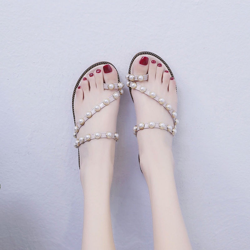 Dép Sandal Đế Bằng Hở Ngón Dễ Phối Đồ Thời Trang Mùa Hè Dành Cho Bạn Nữ