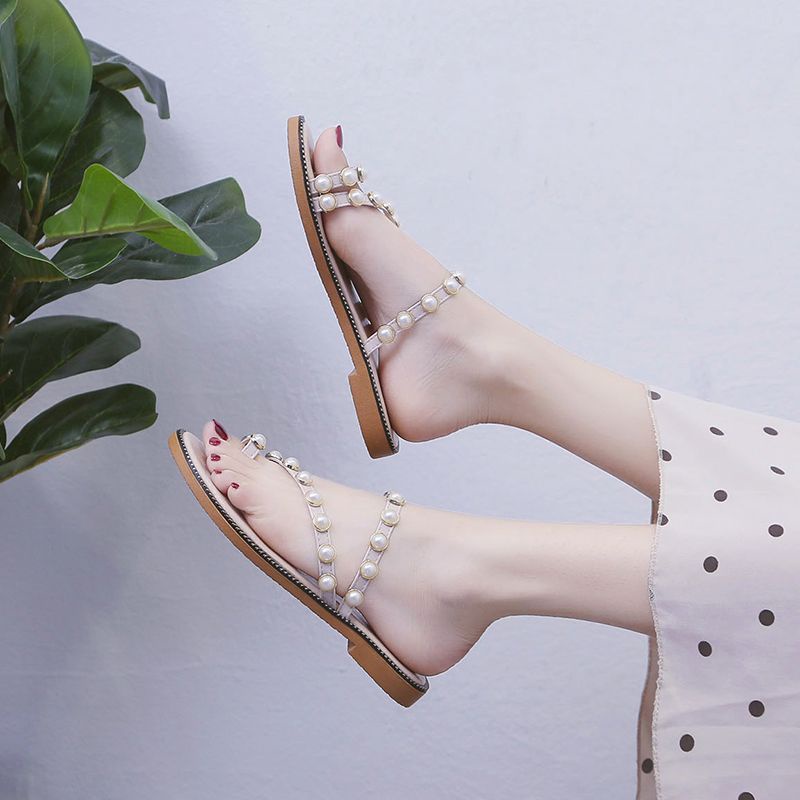 Dép Sandal Đế Bằng Hở Ngón Dễ Phối Đồ Thời Trang Mùa Hè Dành Cho Bạn Nữ