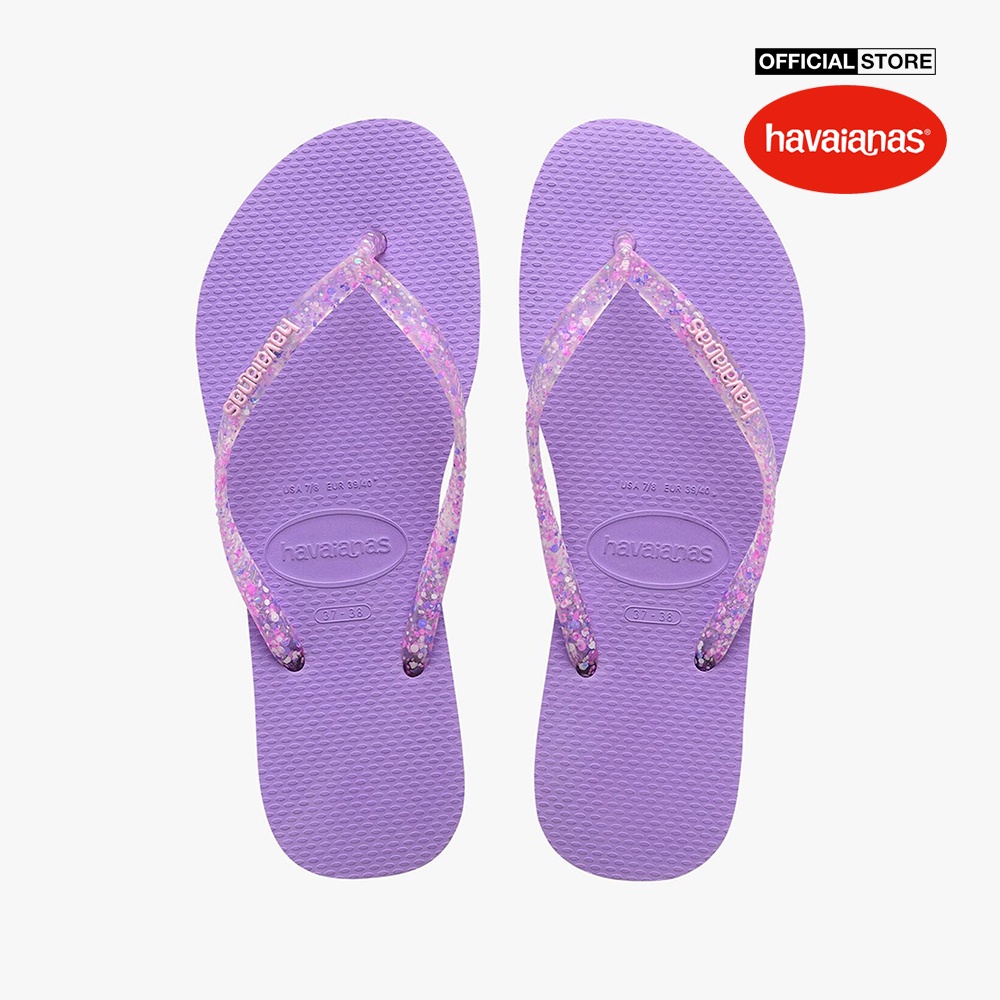 HAVAIANAS - Dép kẹp nữ Slim Logo Metallic 4119875-1801