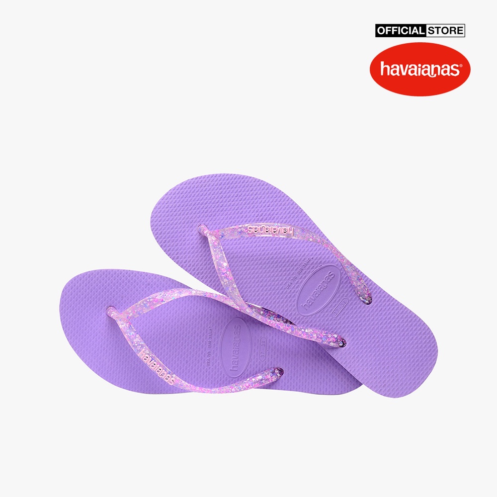 HAVAIANAS - Dép kẹp nữ Slim Logo Metallic 4119875-1801