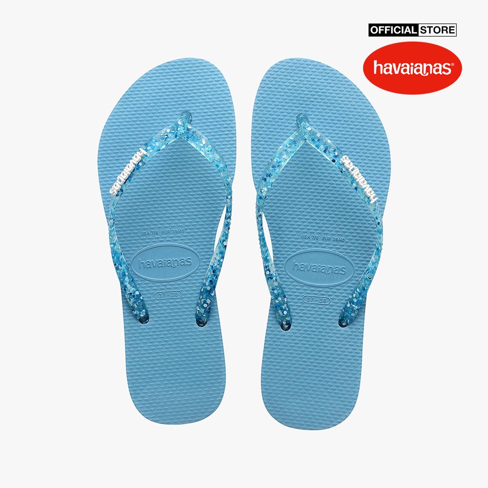 HAVAIANAS - Dép kẹp nữ Slim Logo Metallic 4119875-1808