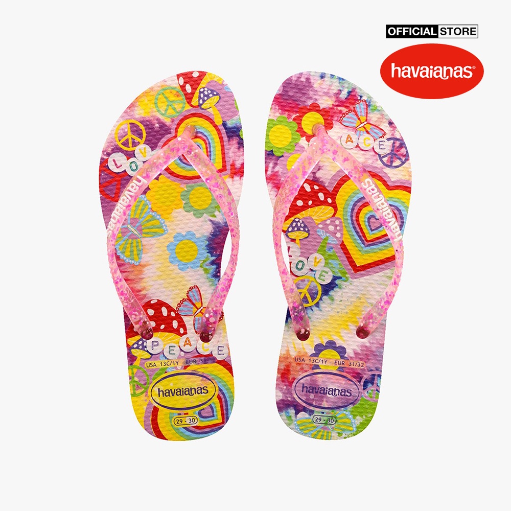 HAVAIANAS - Dép kẹp bé gái Slim Fashion 4129934-0076