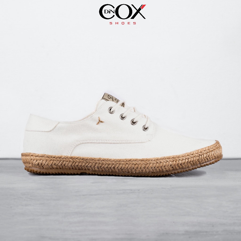 Giày Sneaker Vải Canvas Nam DINCOX E11 Sang Trọng Lịch Thiệp Natural