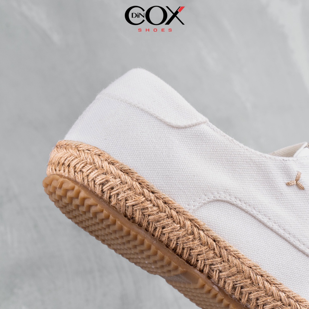 Giày Sneaker Vải Canvas Nam DINCOX E11 Sang Trọng Lịch Thiệp Natural