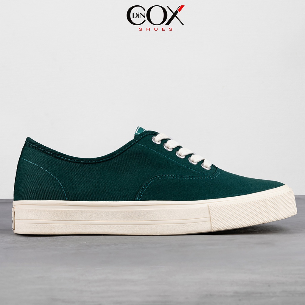 Giày Sneaker Nam Vải Canvas DINCOX E06 Ever Green Đơn Giản Tinh Tế Sang Trọng