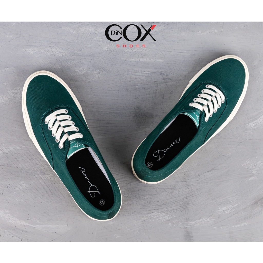 Giày Sneaker Nam Vải Canvas DINCOX E06 Ever Green Đơn Giản Tinh Tế Sang Trọng