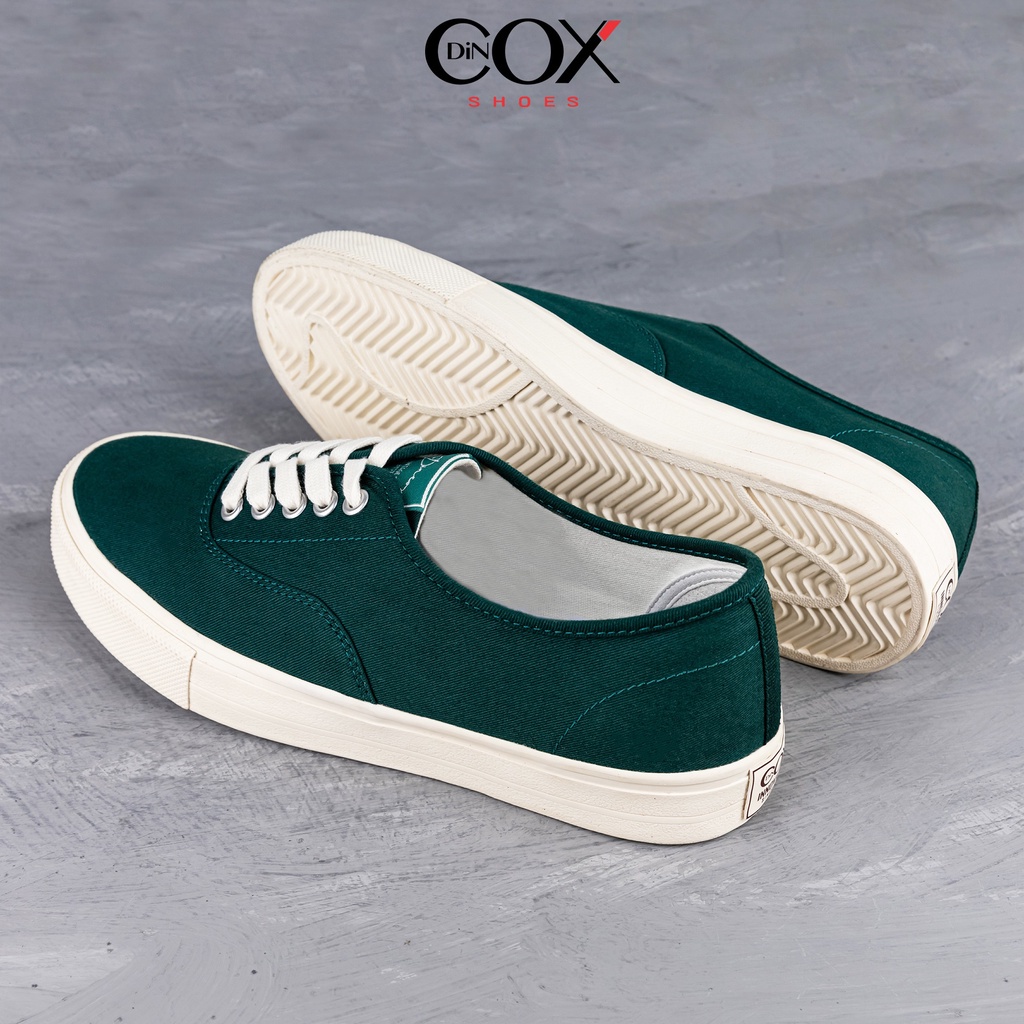 Giày Sneaker Nam Vải Canvas DINCOX E06 Ever Green Đơn Giản Tinh Tế Sang Trọng