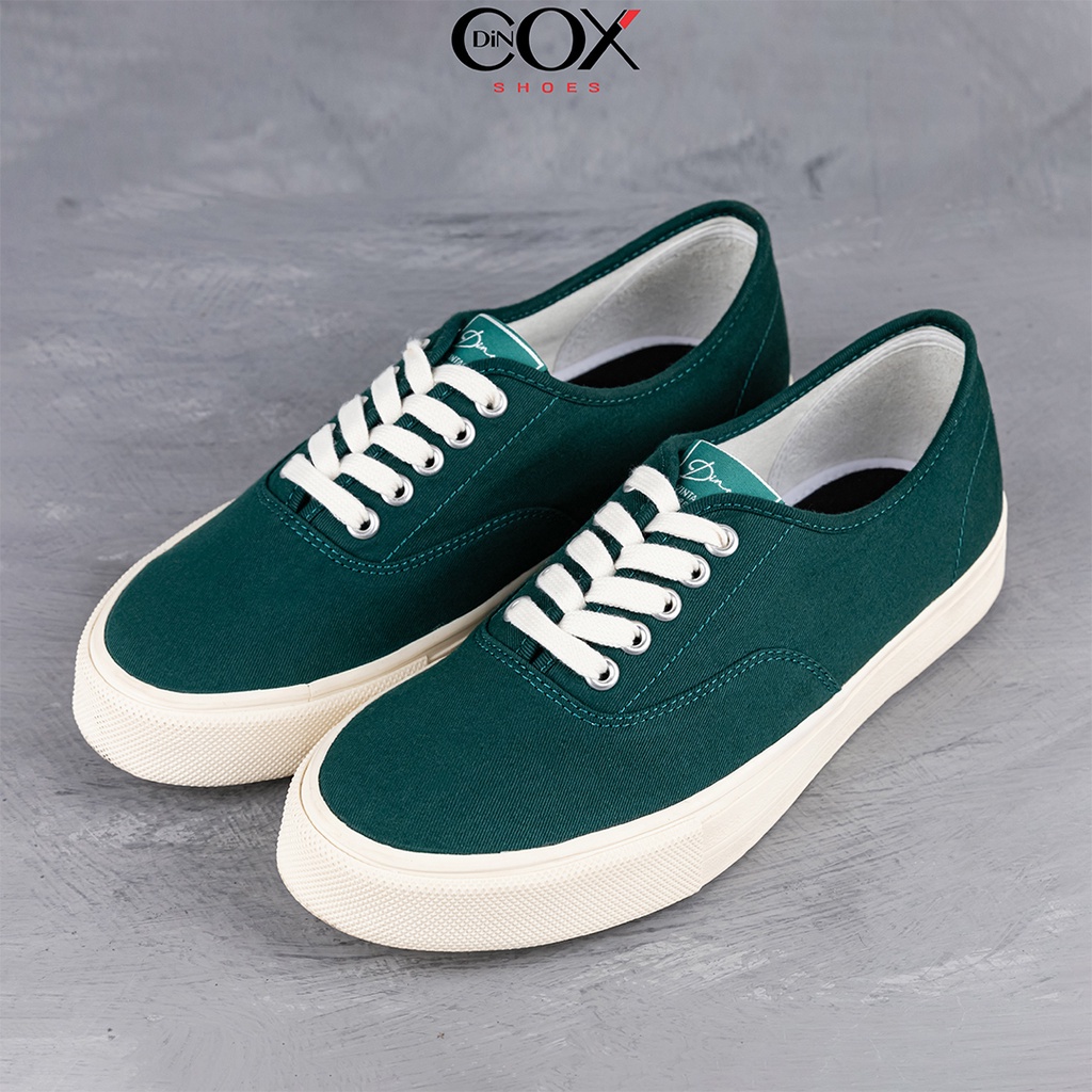 Giày Sneaker Nam Vải Canvas DINCOX E06 Ever Green Đơn Giản Tinh Tế Sang Trọng