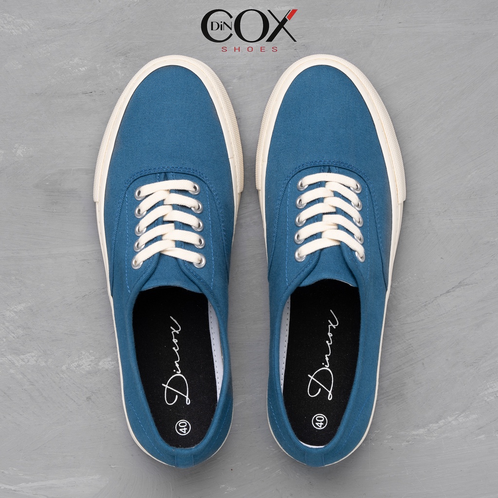 Giày Sneaker Nam Vải Canvas DINCOX E06 Blue Đơn Giản Tinh Tế Sang Trọng