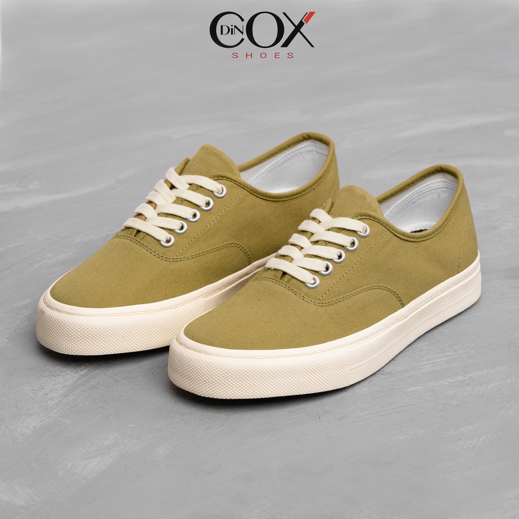 Giày Sneaker Nam Vải Canvas DINCOX E06 Yellow Sand Đơn Giản Tinh Tế Sang Trọng