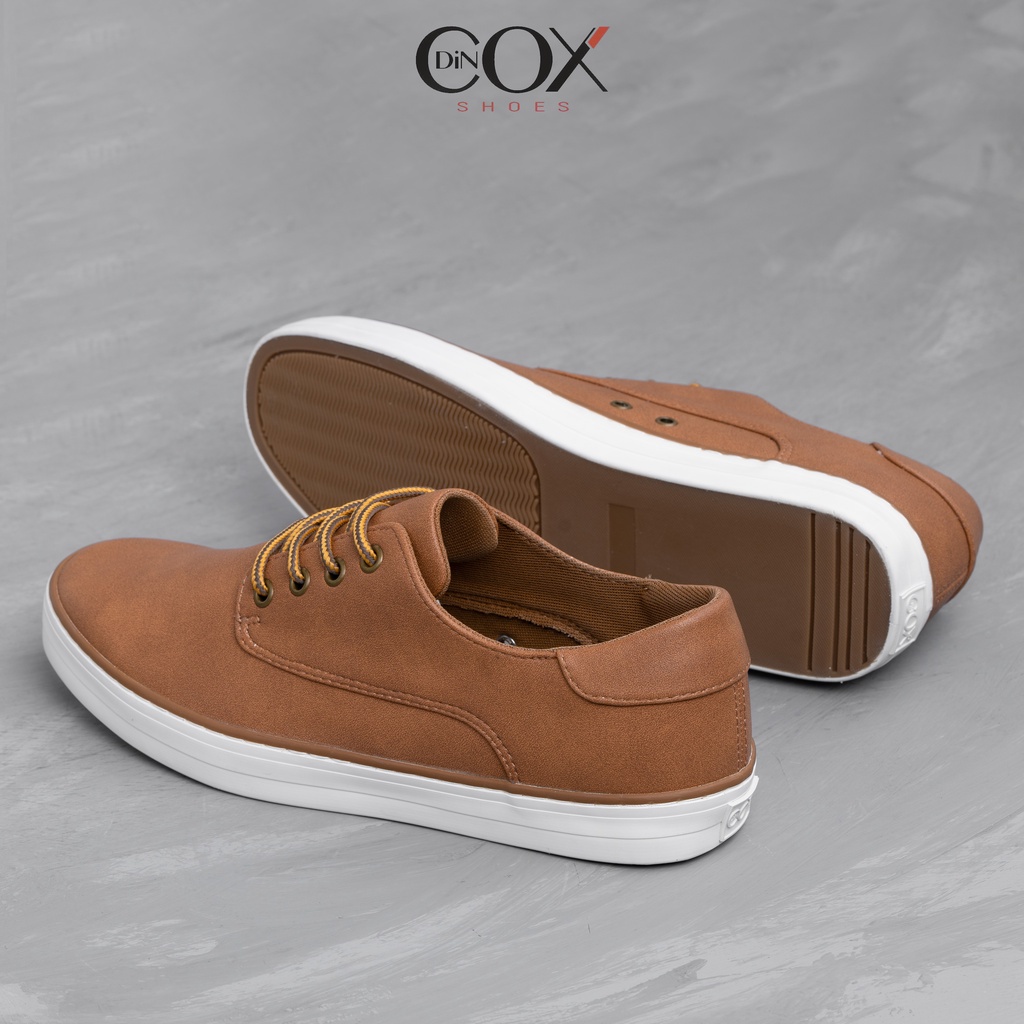 Giày Sneaker Da Nam DINCOX E11 Sang Trọng Lịch Thiệp Tan