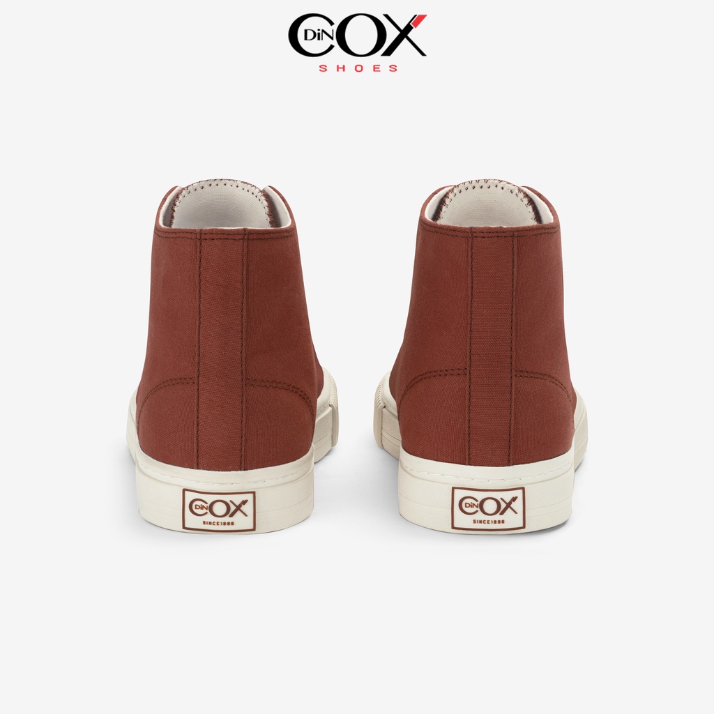 Giày Sneaker Vải Canvas Nam Nữ E06 Hi Red Brick Cao Cổ Thanh Lịch