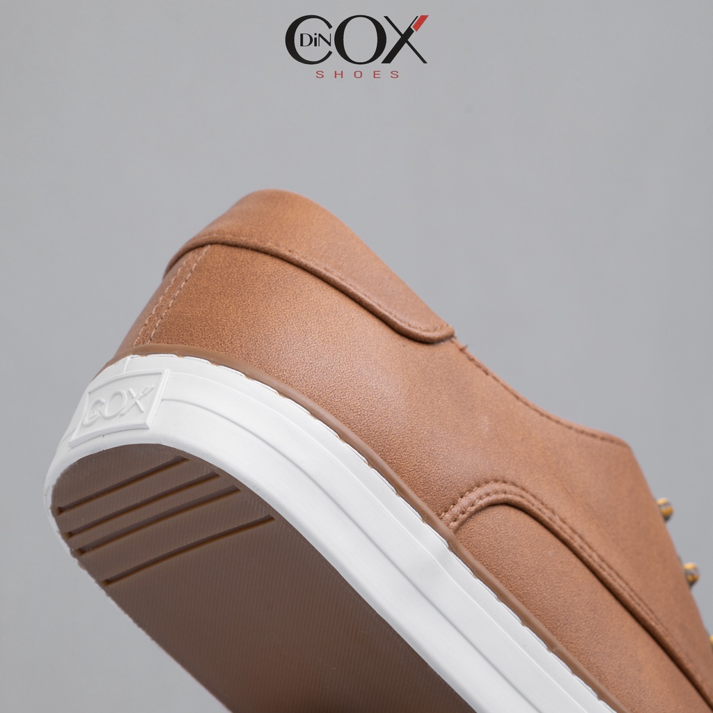 Giày Sneaker Da Nam DINCOX E11 Sang Trọng Lịch Thiệp Tan
