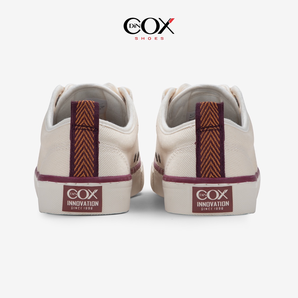 Giày Sneaker Vải Canvas Unisex C40 Off/white Dincox Đơn Giản Tinh Tế