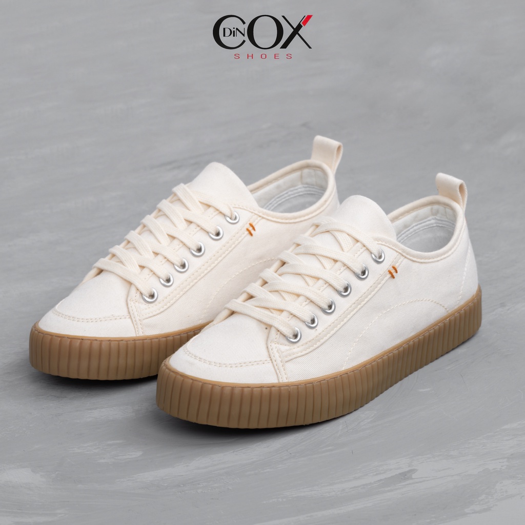 Giày Sneaker Vải Unisex DINCOX D27 Đơn Giản Hiện Đại White