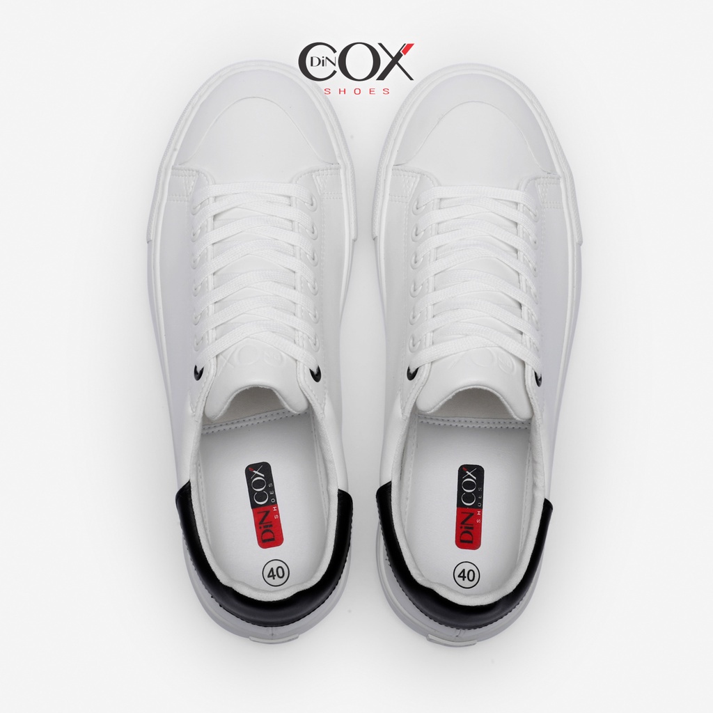 [Mã FADEP1005 giảm đến 30k đơn từ 99k] Giày Sneaker Da Nam DINCOX C13 Cách Điệu Sáng Tạo White/Black