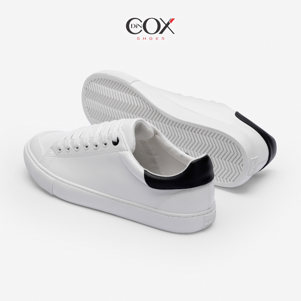 [Mã FADEP1005 giảm đến 30k đơn từ 99k] Giày Sneaker Da Nam DINCOX C13 Cách Điệu Sáng Tạo White/Black