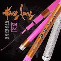 [Bảo Hành 1 Lóng] Cần Câu Tay Hồng Long Bản Hồng (tặng ngọn phụ) cần câu 12H