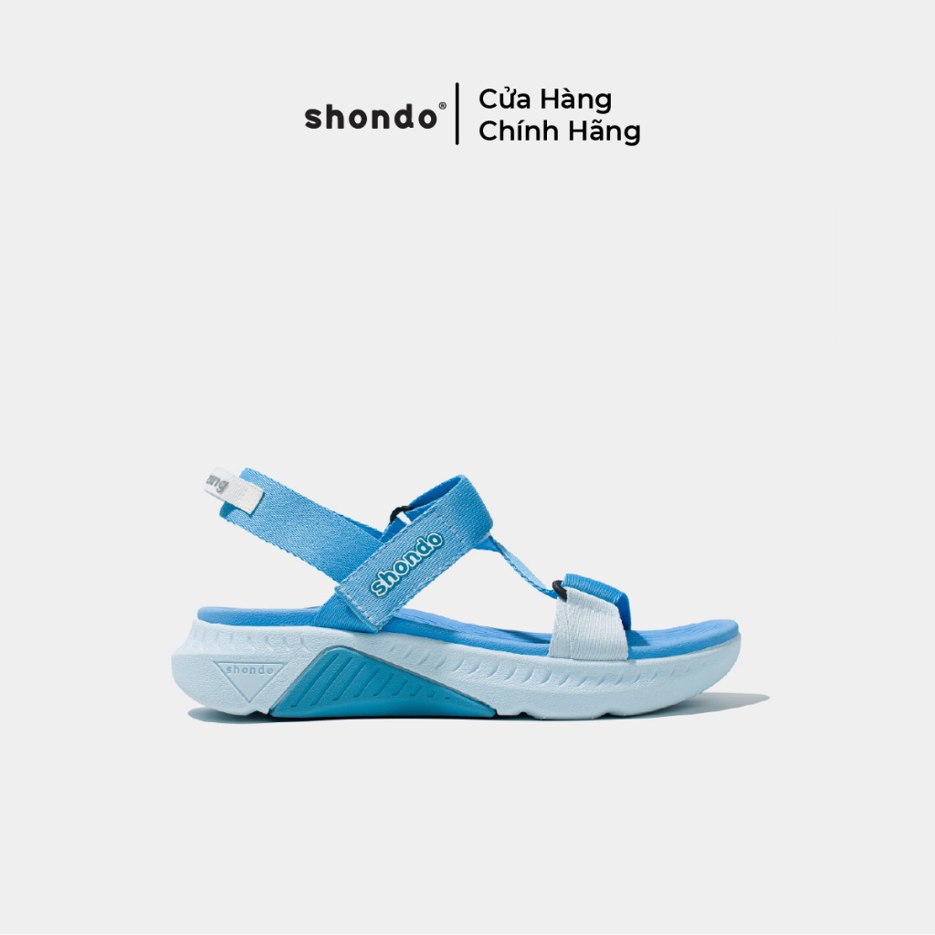 Giày Sandals Nam Nữ Shondo F7 Racing Xanh Dương Xanh Da Trời F7R3033