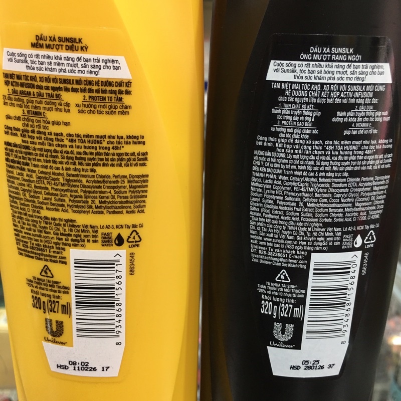 Dầu xả Sunsilk Keratin Smooth mềm mượt diệu kì 320g (327ml)