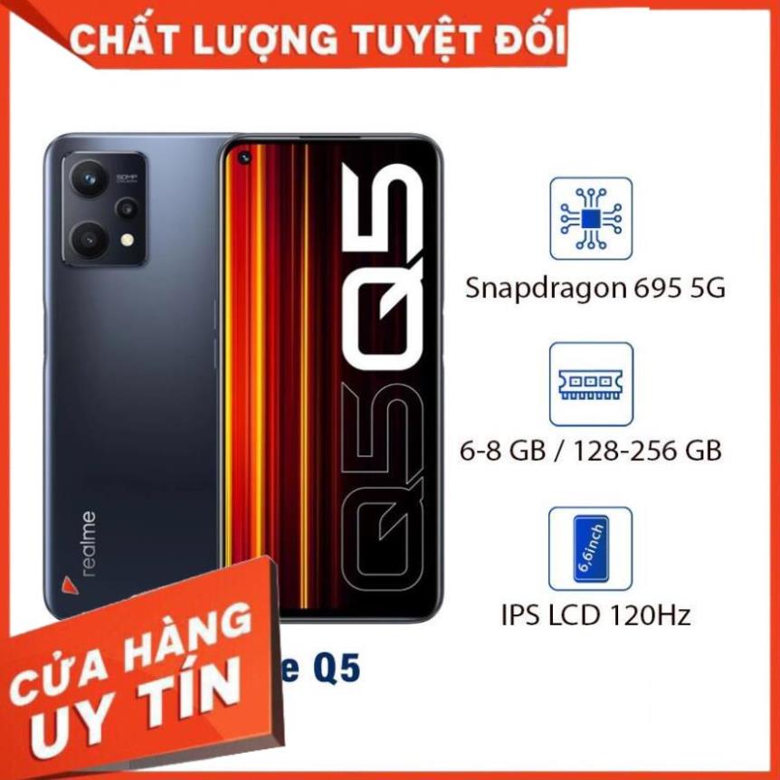 [ CHÍNH HÃNG ] Điện thoại Realme Q5-Snapdragon 695  - Hàng Chính Hãng Nguyên Seal - Bảo Hành Lỗi 1 Đổi 1 full phụ kiện