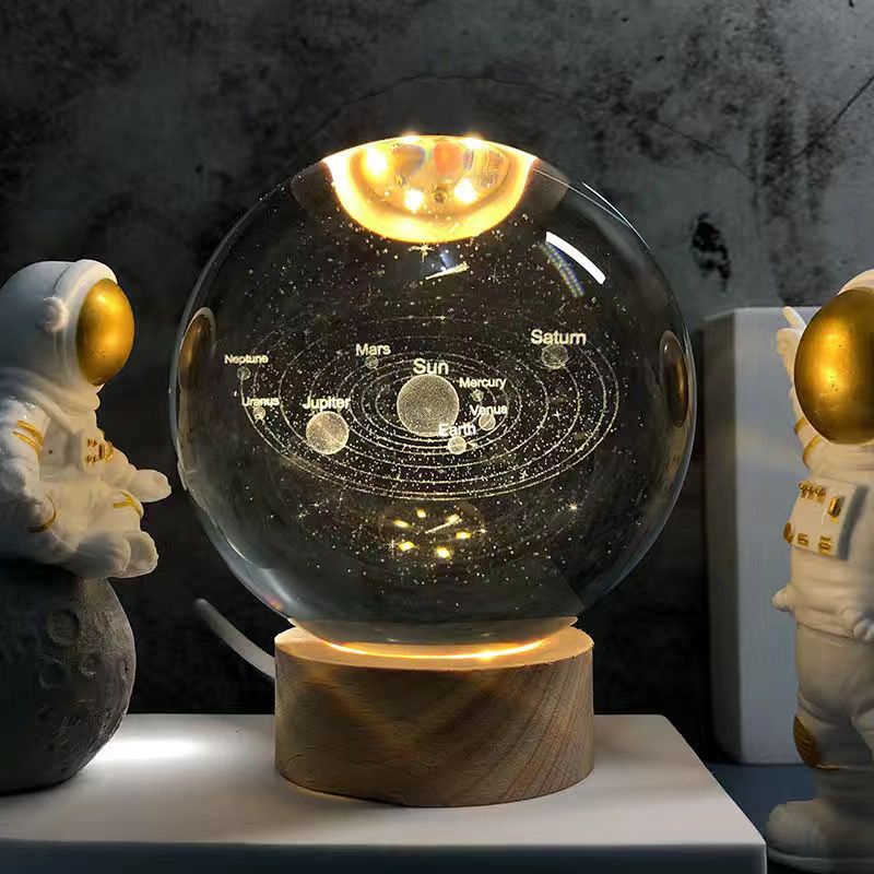 Quả Cầu Pha Lê Phát Quang Để Bàn Trang Trí Phòng Ngủ Cho Cặp Đôi