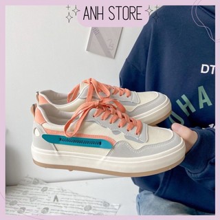 Giày thể thao sneaker nữ cổ thấp đế độn 6cm tăng chiều cao G046 - Anh Store