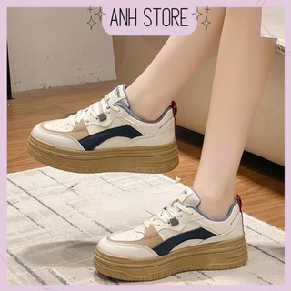 Giày sneaker thể thao nữ cổ thấp độn đế tăng chiều cao phong cách Hàn Quốc G072 - Anh Store