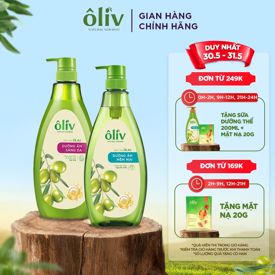 Sữa Tắm Dưỡng Da Ôliv 650ml
