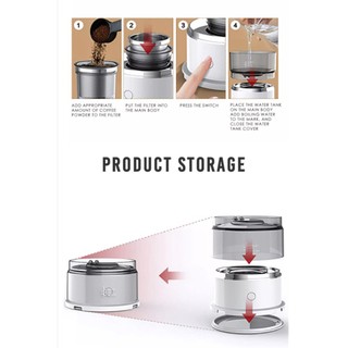 🔰 Máy pha cà phê mini di động Coffee Maker USA 🔰