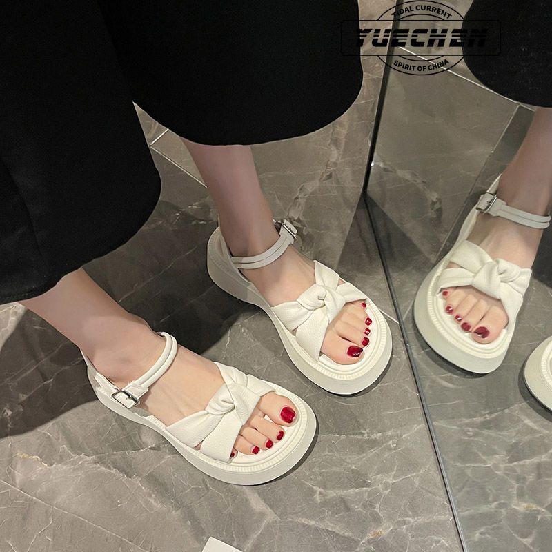 Giày La Mã chống trượt đế dày nơ mùa hè mẫu mới cao cấp