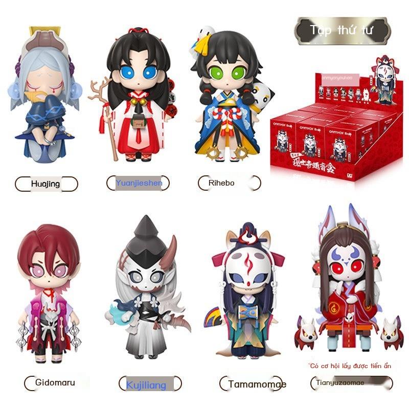 Âm Dương Sư Mù Hộp Siêu Thực Hộp Vui Nhộn Quả Bom Thứ Tư 1234 Nhân Vật Làm Bằng Tay Ma Vương Cửu Tôn Cậu Bé Ib