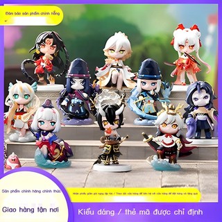  HOT-   Ảnh thật  POPMART Bubble Mart X Onmyoji Chung Mù Hộp Anime Triều Chơi Tay Hoàng Đế Shitian Thanh Minh Trò Chơi Qu 