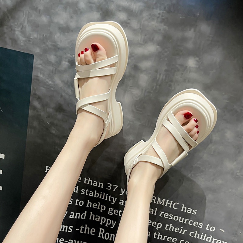 Giày La Mã thời trang đế dày cao cấp kiểu Pháp mẫu mới mùa hè