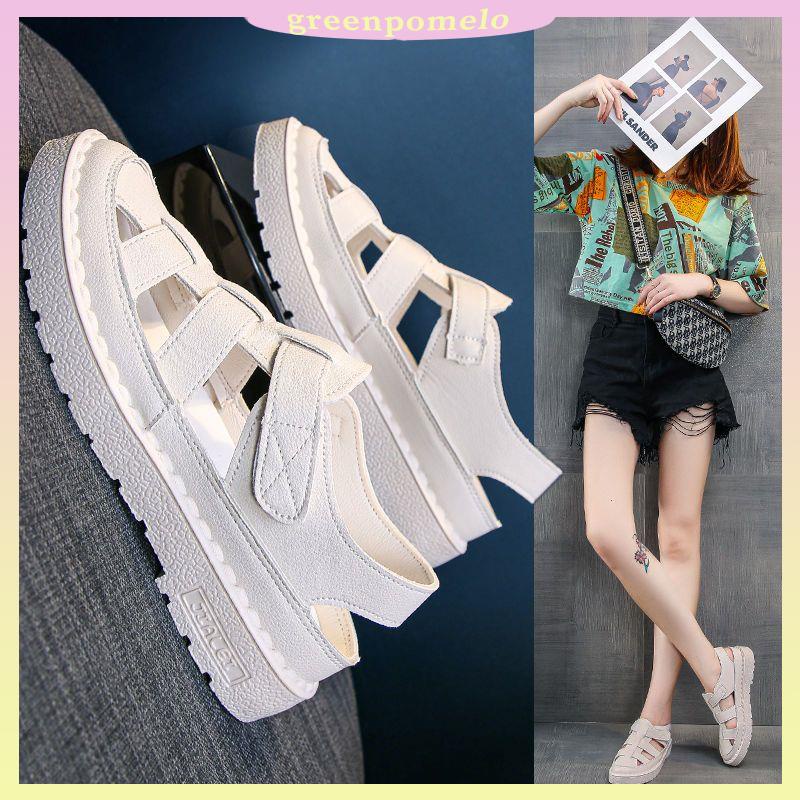 Giày La Mã đế bằng mùa hè mẫu mới đơn giản Nhật Bản