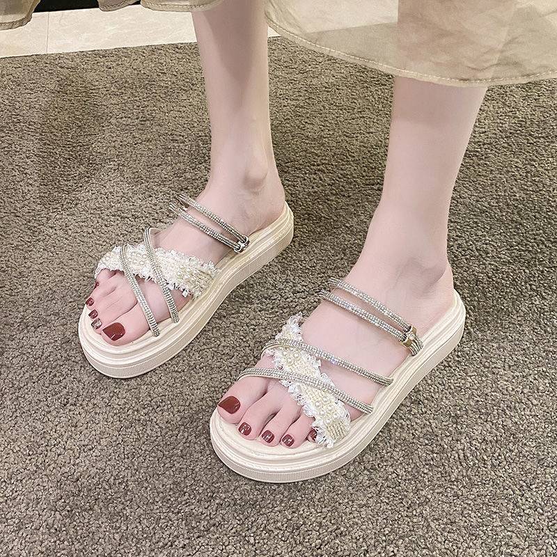 Giày La Mã kiểu Nhật đơn giản mẫu mới đế bằng mùa hè nữ