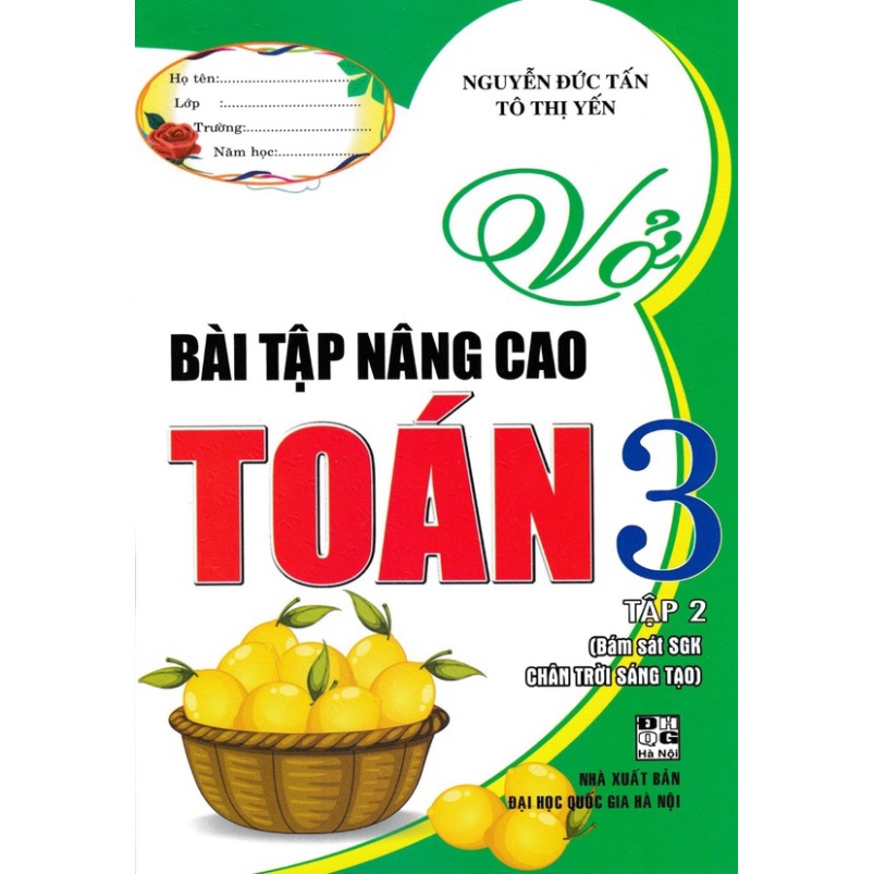 Sách - Vở Bài Tập Nâng Cao Toán Lớp 3 - Tập 2 (Bám Sát SGK Chân Trời Sáng Tạo) - HA